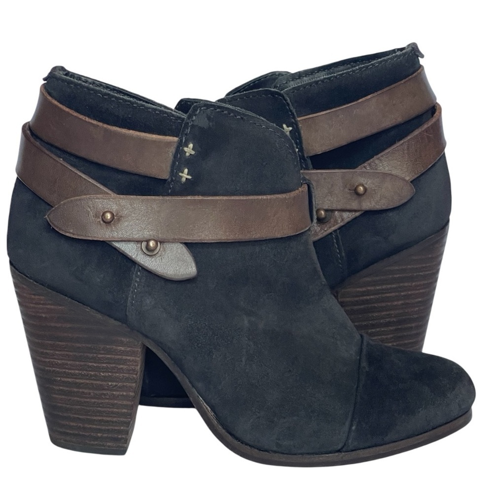 RAG & BONE HARROW BLACK SUEDE BOOTS SZ 6 M